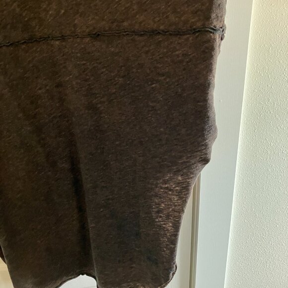 We the Free Oversized Gray/Brown Tee Shirt Size Medium Stretchy Comfy Boho - Picture 9 of 13